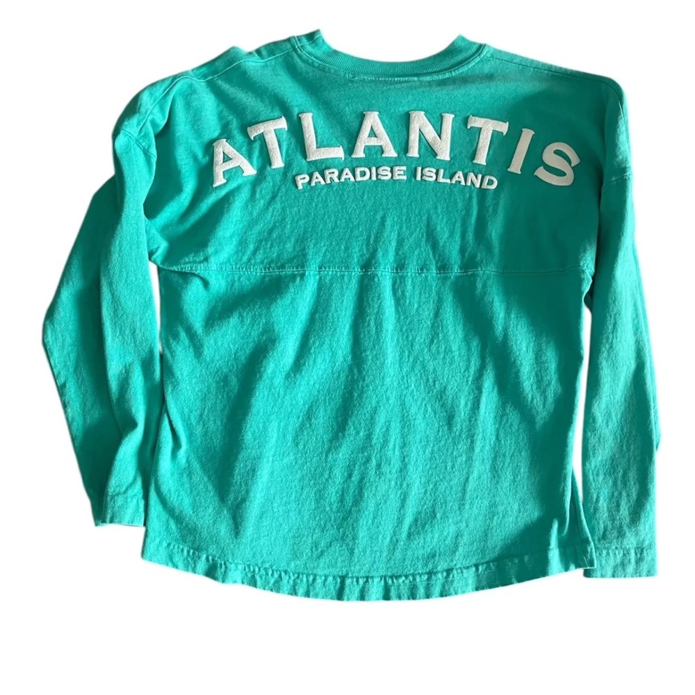 Atlantis long sleeve kid’s t shirt turquoise Sz Lg